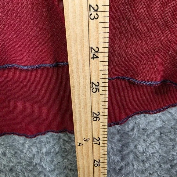 Nike Men's Large Red Long Sleeve Henley Shirt Cotton Athletic Casual - Picture 7 of 10